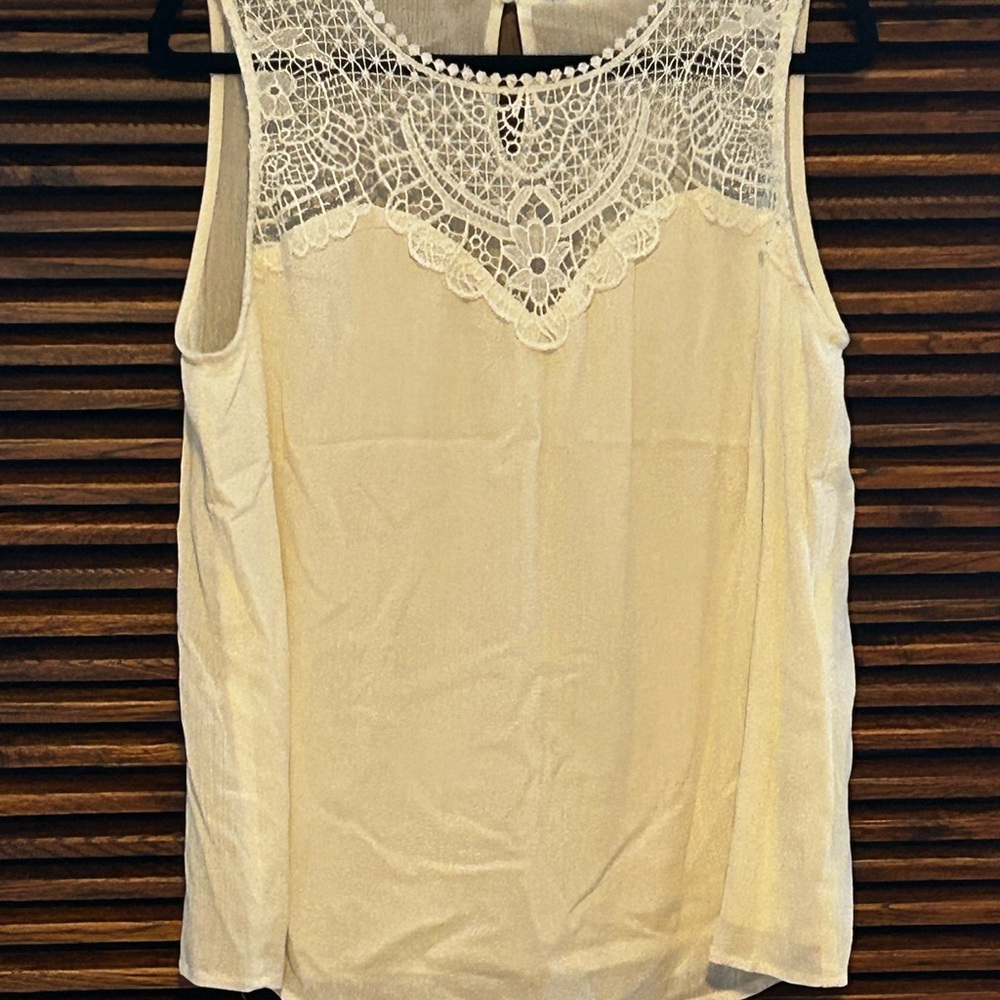 Skies Are Blue Lace Sleeveless Tank